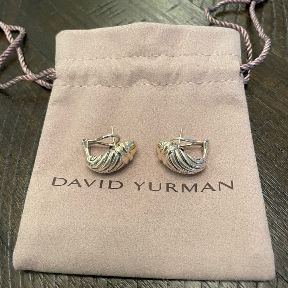 David Yurman 14k & Sterling Silver earrings MOTHER Day gift YOURSELF MAKE OFFER
